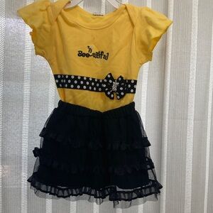 Yellow and Black Bee-utiful Baby Outfit